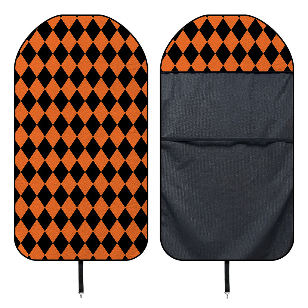 Halloween Harlequin Pattern Print Waterproof Car Seat Cover