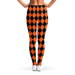 Halloween Harlequin Pattern Print Women's Leggings