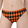 Halloween Harlequin Pattern Print Women's Panties