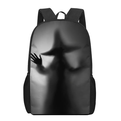 Halloween Horror Witch Print 17 Inch Backpack