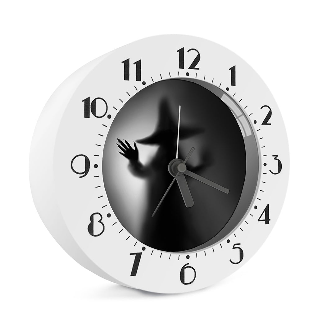 Halloween Horror Witch Print Alarm Clock