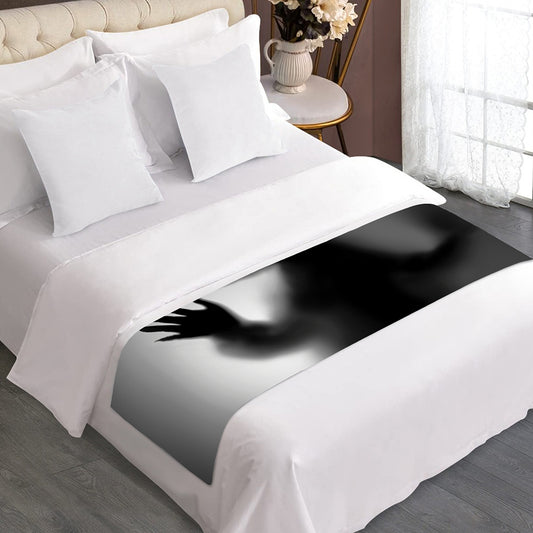 Halloween Horror Witch Print Bed Runner