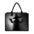 Halloween Horror Witch Print Canvas Tote Bag