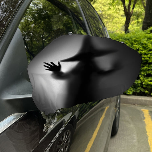 Halloween Horror Witch Print Car Side Mirror Covers