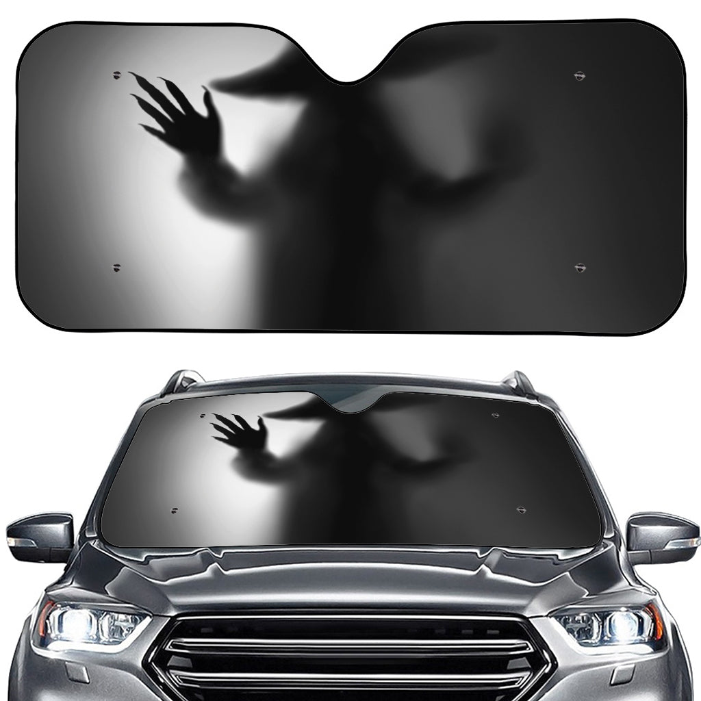 Halloween Horror Witch Print Car Windshield Sun Shade