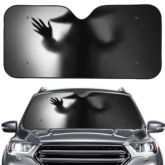 Halloween Horror Witch Print Car Windshield Sun Shade
