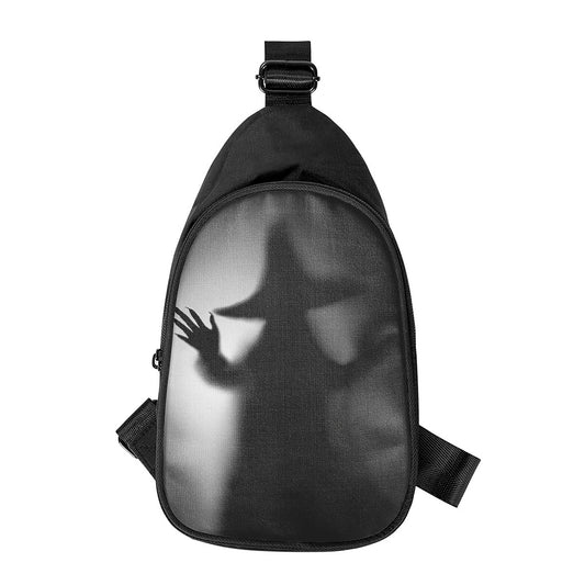 Halloween Horror Witch Print Chest Bag