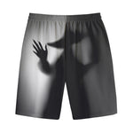 Halloween Horror Witch Print Cotton Shorts