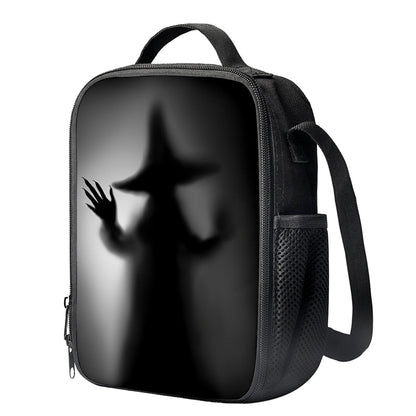 Halloween Horror Witch Print Crossbody Lunch Bag