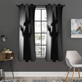 Halloween Horror Witch Print Grommet Curtain Panels