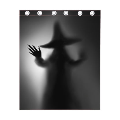 Halloween Horror Witch Print Curtain