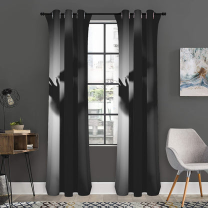 Halloween Horror Witch Print Curtain
