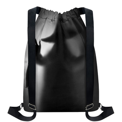 Halloween Horror Witch Print Drawstring Backpack