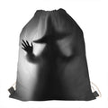 Halloween Horror Witch Print Drawstring Bag