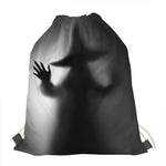 Halloween Horror Witch Print Drawstring Bag