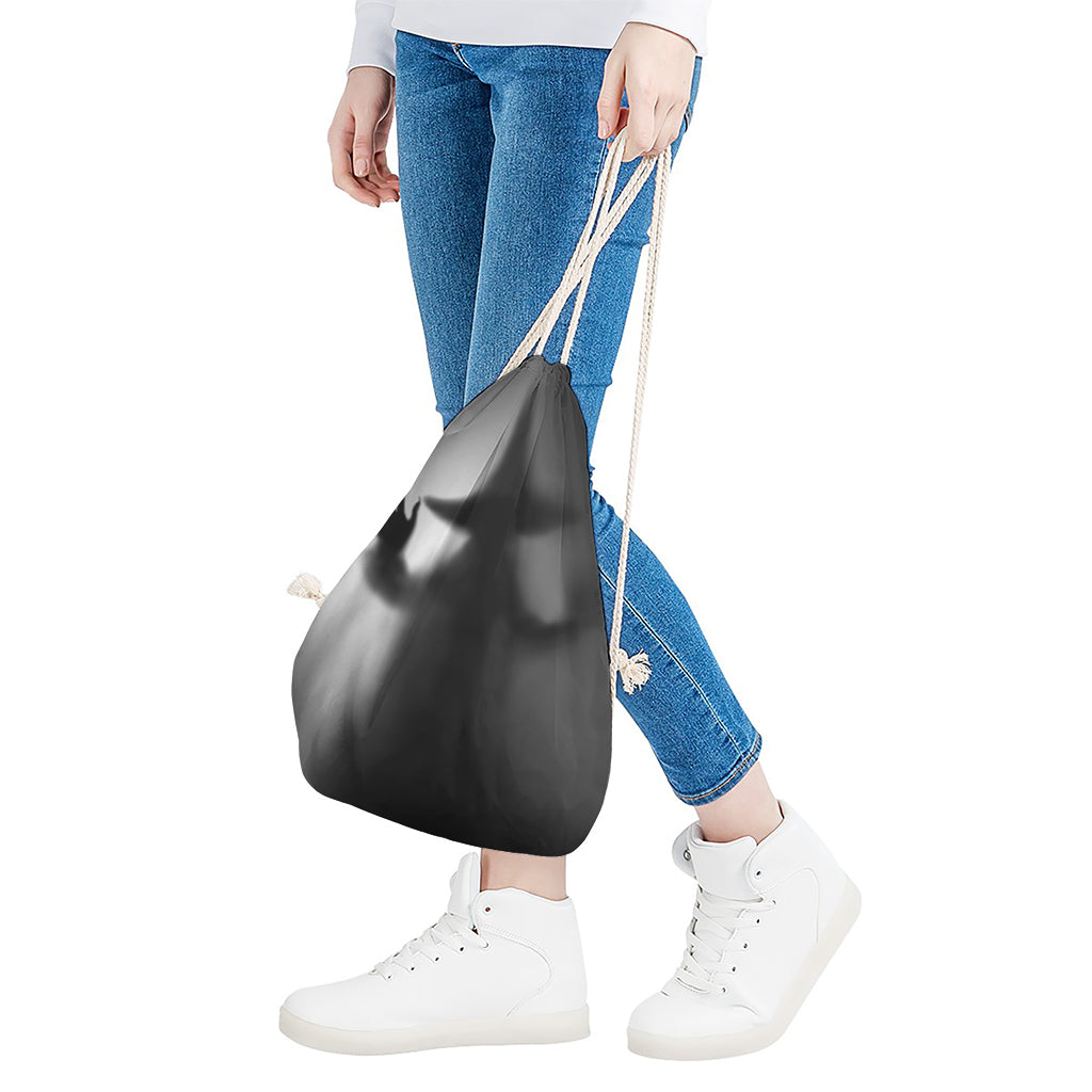 Halloween Horror Witch Print Drawstring Bag