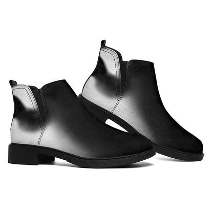 Halloween Horror Witch Print Flat Ankle Boots