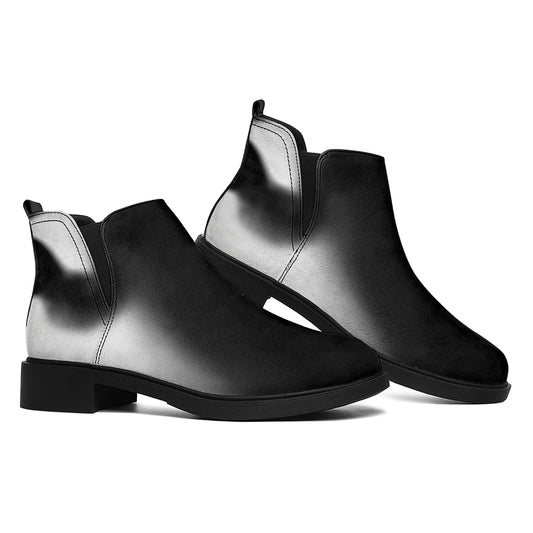 Halloween Horror Witch Print Flat Ankle Boots