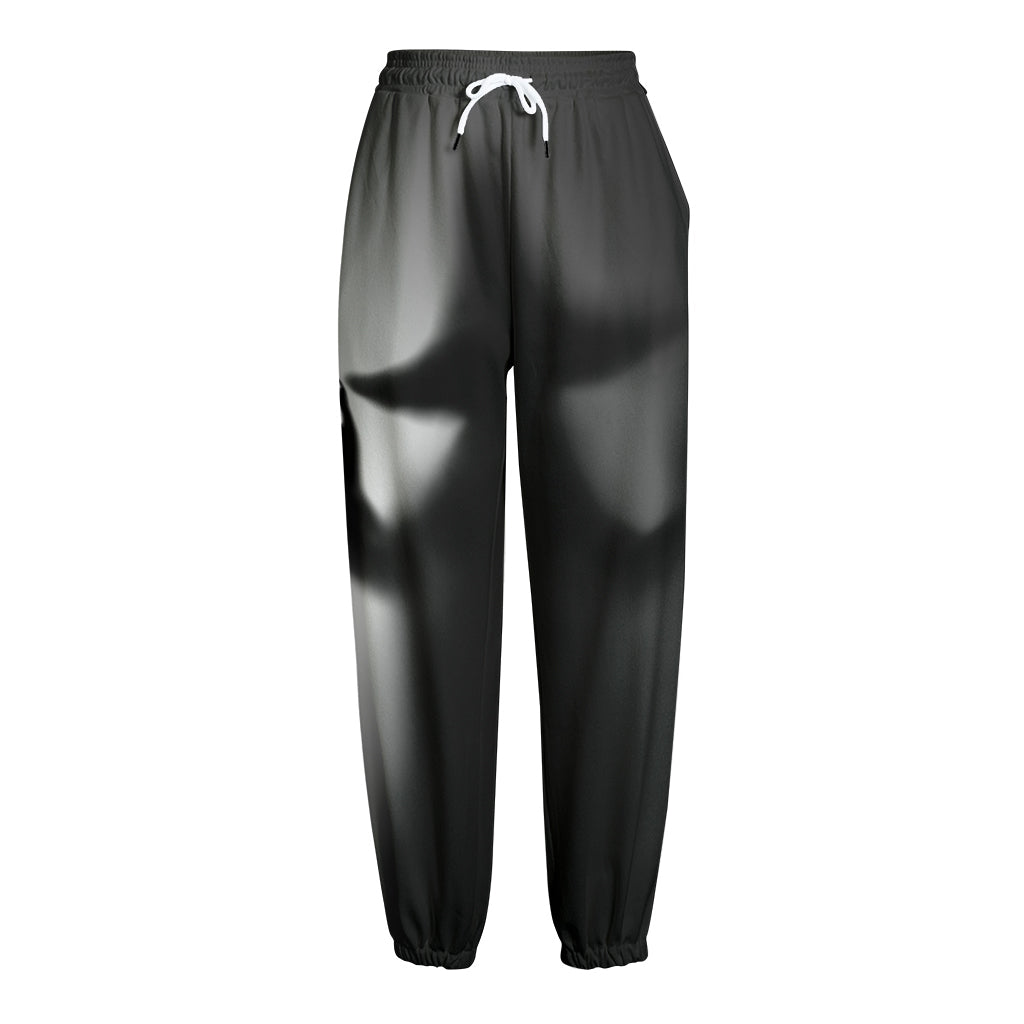 Halloween Horror Witch Print Fleece Lined Knit Pants