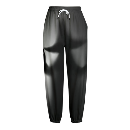 Halloween Horror Witch Print Fleece Lined Knit Pants