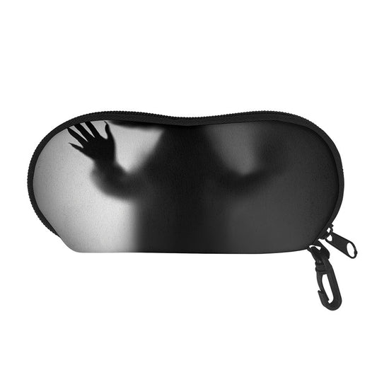 Halloween Horror Witch Print Glasses Case