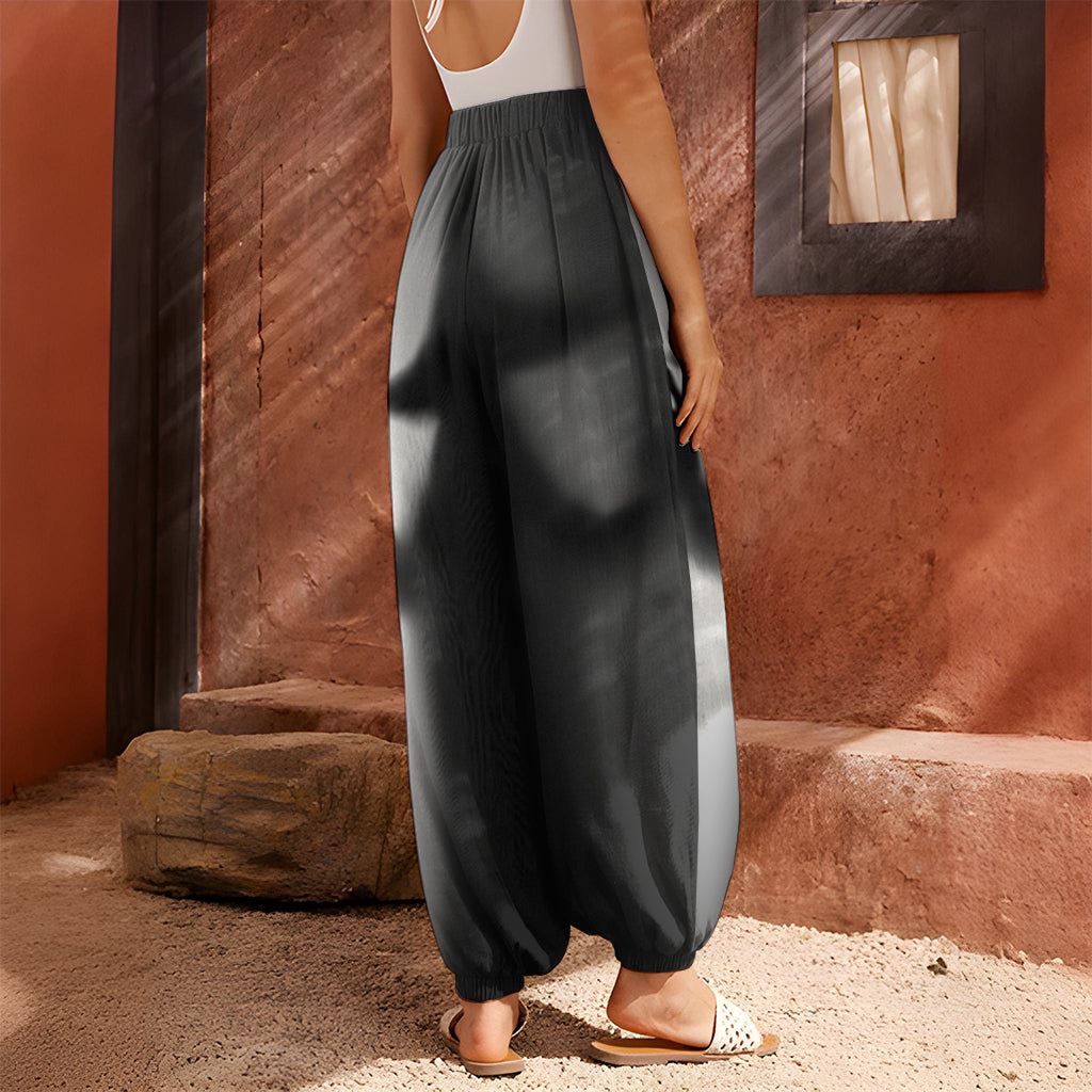 Halloween Horror Witch Print Harem Pants