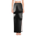 Halloween Horror Witch Print High Slit Maxi Skirt