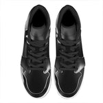 Halloween Horror Witch Print High Top Leather Sneakers