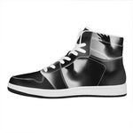 Halloween Horror Witch Print High Top Leather Sneakers