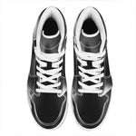 Halloween Horror Witch Print High Top Leather Sneakers