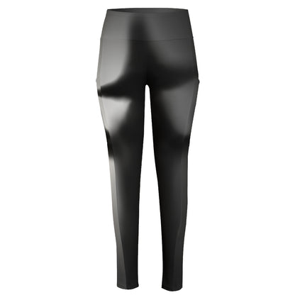 Halloween Horror Witch Print High-Waisted Pocket Leggings