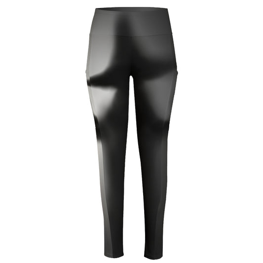 Halloween Horror Witch Print High-Waisted Pocket Leggings