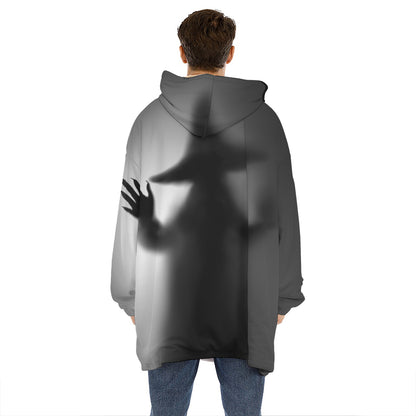 Halloween Horror Witch Print Hoodie Blanket