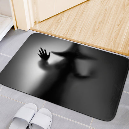 Halloween Horror Witch Print Indoor Door Mat