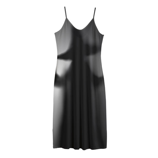 Halloween Horror Witch Print Jersey Midi Cami Dress