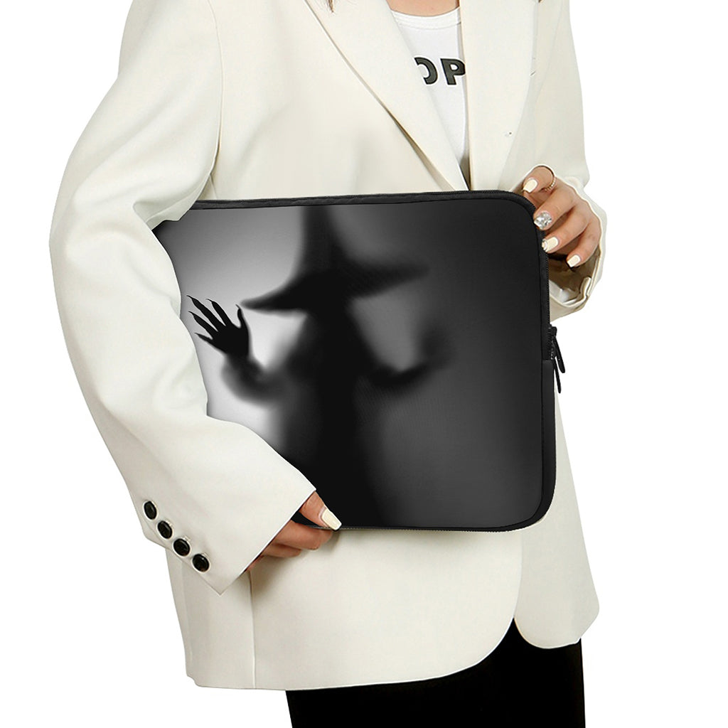 Halloween Horror Witch Print Laptop Sleeve