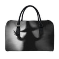 Halloween Horror Witch Print Leather Duffel Bag