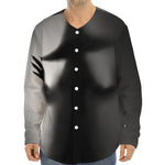 Halloween Horror Witch Print Long Sleeve Baseball Jersey