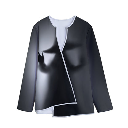 Halloween Horror Witch Print Long Sleeve Short Coat