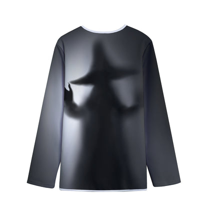 Halloween Horror Witch Print Long Sleeve Short Coat