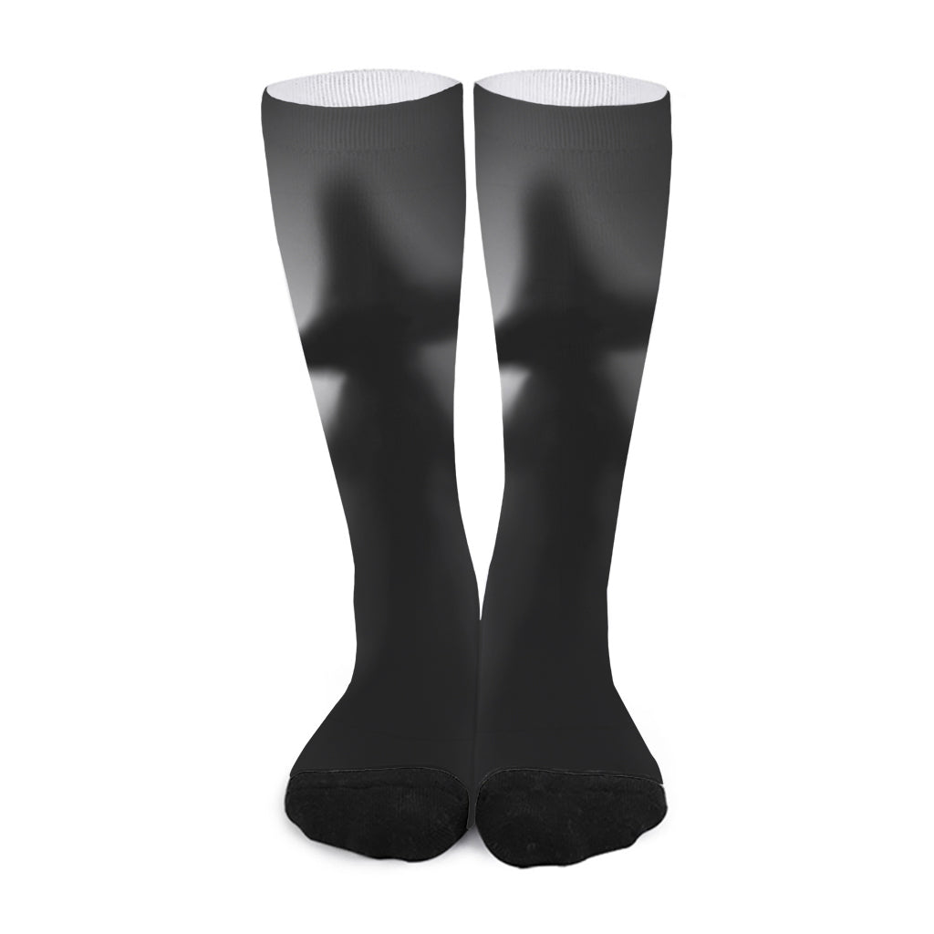 Halloween Horror Witch Print Long Socks