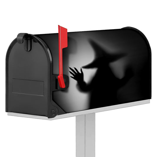 Halloween Horror Witch Print Mailbox Cover