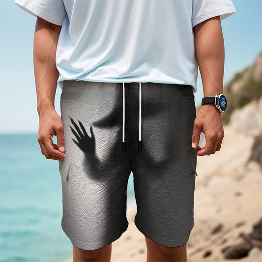 Halloween Horror Witch Print Men's Cargo Shorts