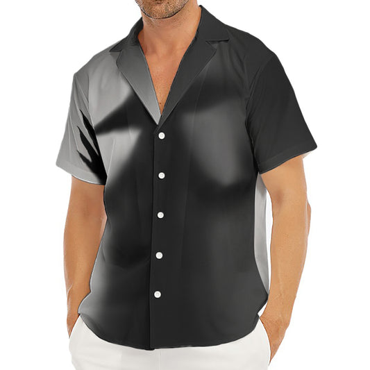 Halloween Horror Witch Print Men's Deep V-Neck Shirt