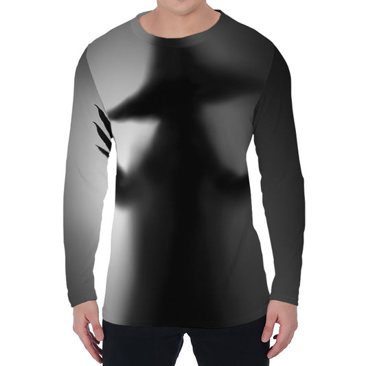 Halloween Horror Witch Print Men's Long Sleeve T-Shirt
