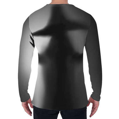 Halloween Horror Witch Print Men's Long Sleeve T-Shirt