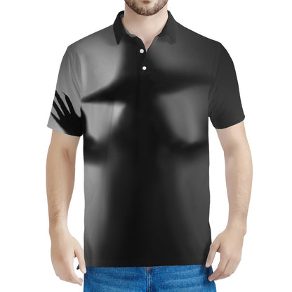 Halloween Horror Witch Print Men's Polo Shirt
