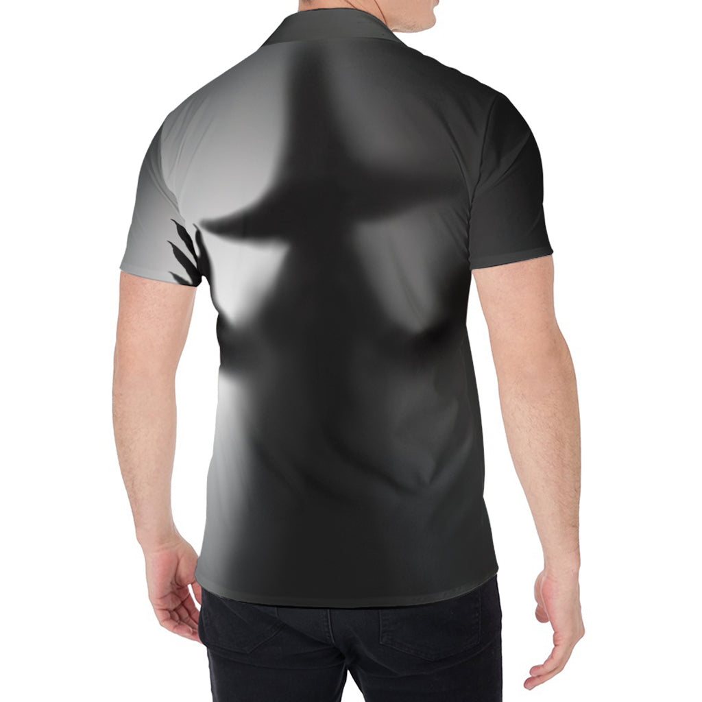 Halloween Horror Witch Print Men's Shirt
