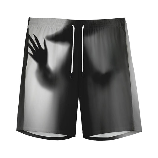 Halloween Horror Witch Print Men's Sports Shorts