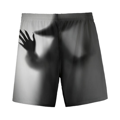 Halloween Horror Witch Print Men's Sports Shorts